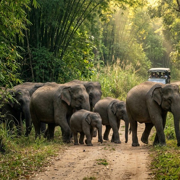 Wild elephant sighting at Muthanga on Instagram